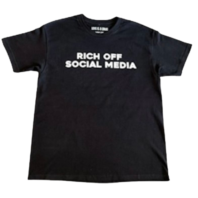 RICH OFF SOCIAL MEDIA Tees